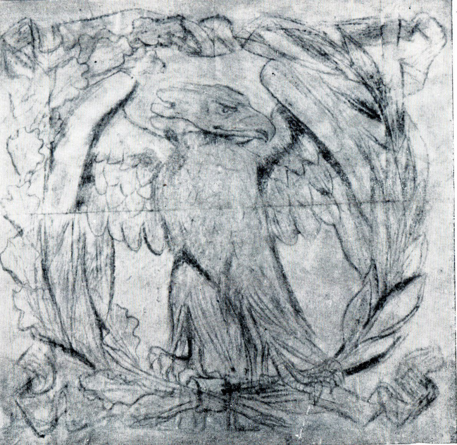Orzeł cesarski, rys. Stanisław Wyspiański, zbiory prywatne Orzeł cesarski, rys. Stanisław Wyspiański, zbiory prywatne