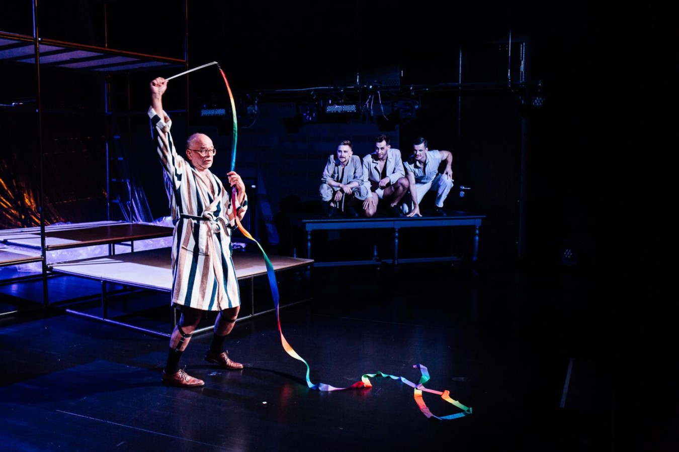 Zdjęcie z Życia intymnego Jarosława: Krzysztof Matuszewski, Piotr Biedroń, Marcin Miodek, Janek Napieralski