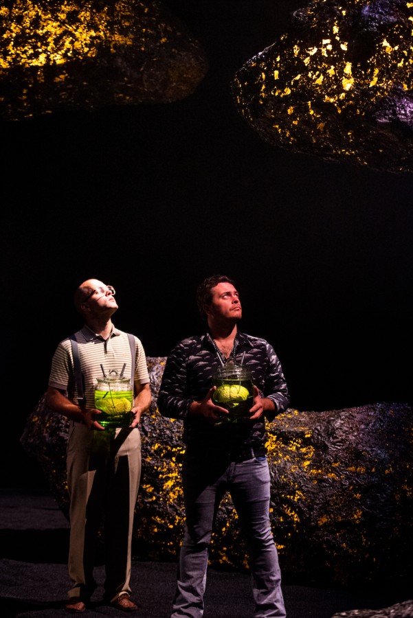 Zdjęcie ze spektaklu Lem vs. P. K. Dick: Jan Jurkowski, Tomasz Schuchardt