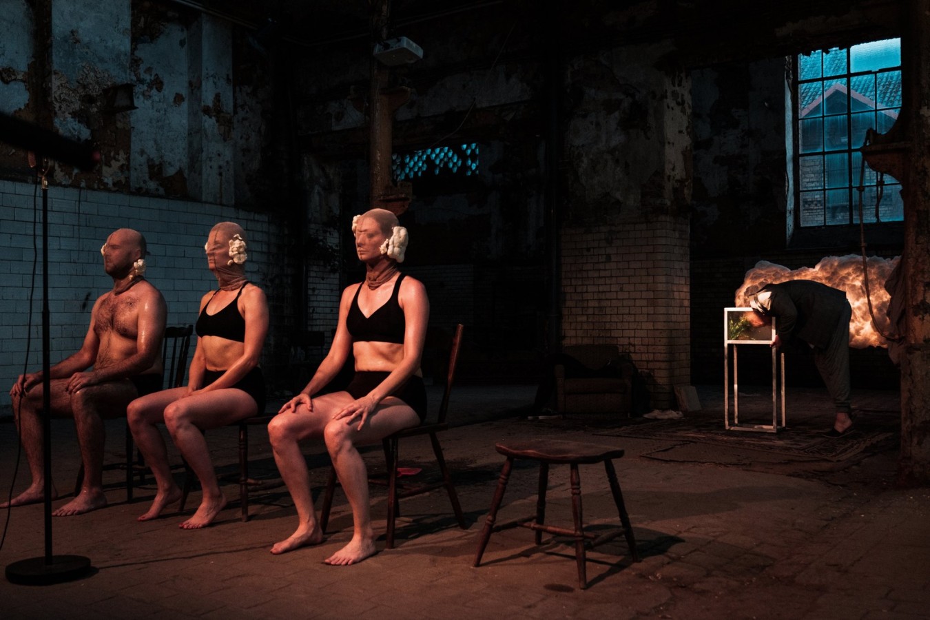 Teatr Kana w Szczecinie, Gęstość zaludnienia: Piotr Starzyński, Bibianna Chimiak, Karolina Sabat; fot. Piotr Nykowski/PozaOkiem