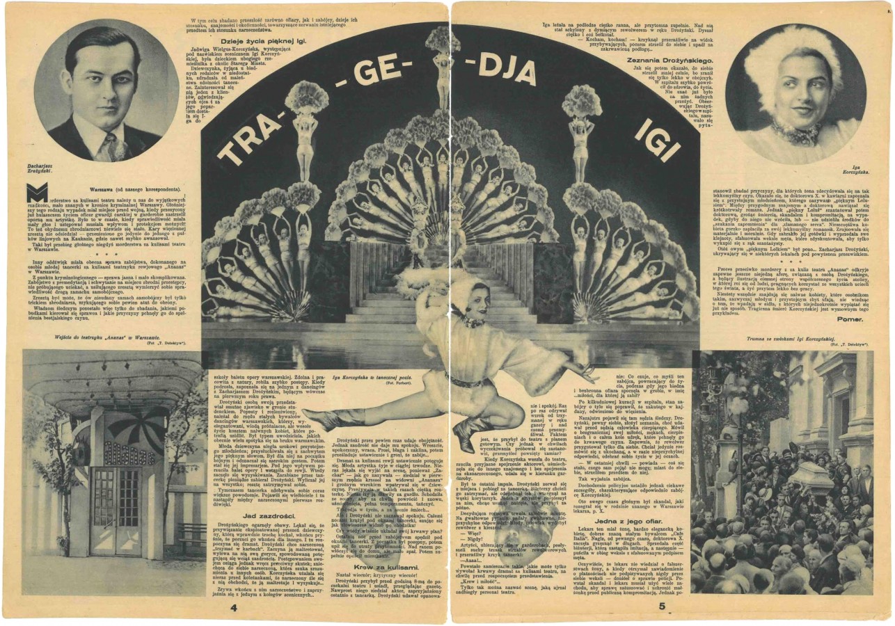 Rozkładówka pisma „Tajny Detektyw” Rozkładówka pisma „Tajny Detektyw”