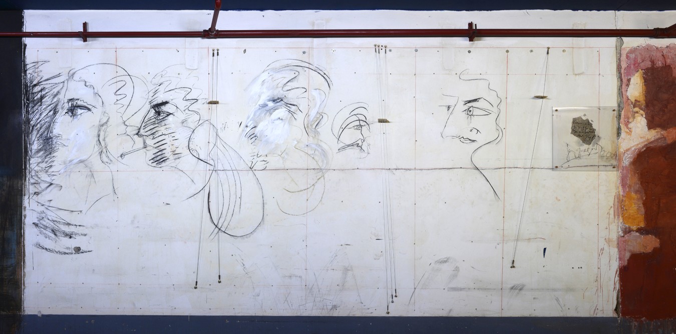 Freski i autograf Jerzego Grzegorzewskiego w tunelu pod ulicą Wierzbową