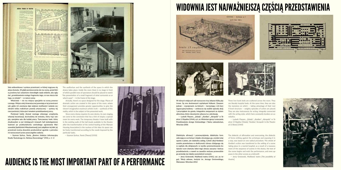 Strony publikacji „Zmiana ustawienia. Polska scenografia teatralna i społeczna XX i XXI wieku" Strony publikacji „Zmiana ustawienia. Polska scenografia teatralna i społeczna XX i XXI wieku"