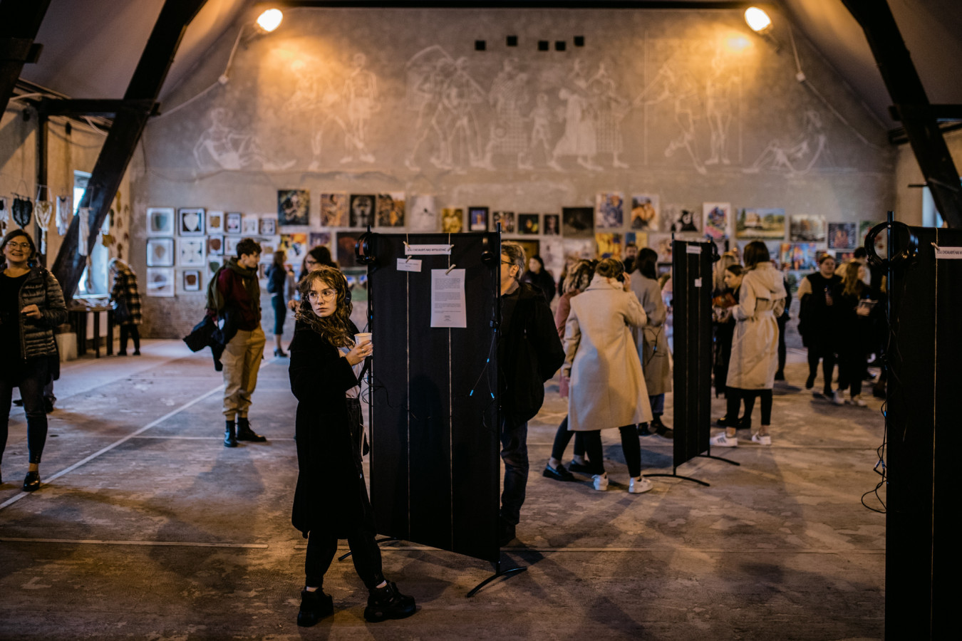 Centrum Sztuki Osadzonych, the installation and exhibition of poems, audio recordings, and visual artworks; photo: Justyna Żądło
