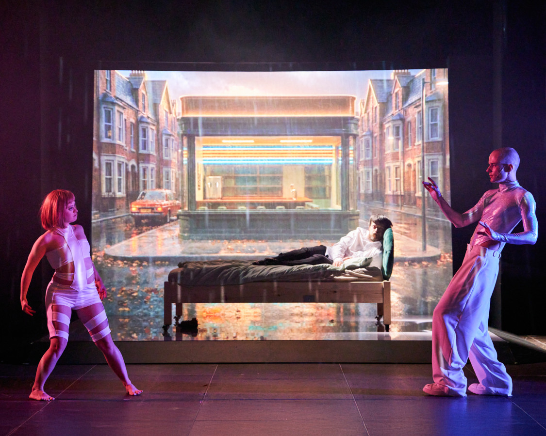 Teatr 21, TR Warszawa, Filokteja. Powrót: Maja Kowalczyk, Daniel Krajewski, Kamil Studnicki; fot. Adrian Lach